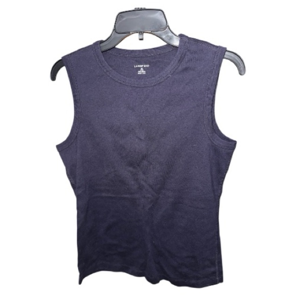 Lands' End Women's Dark Blue Muscle Tee